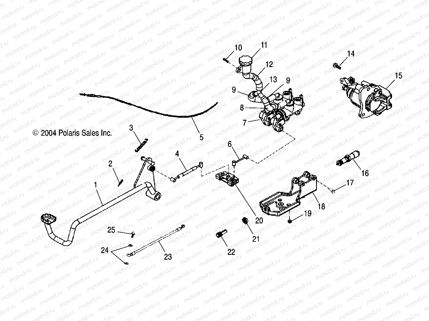 BRAKE | BRAKE, REAR - A05PB20EA/EB/EC/ED (4999709970C01)