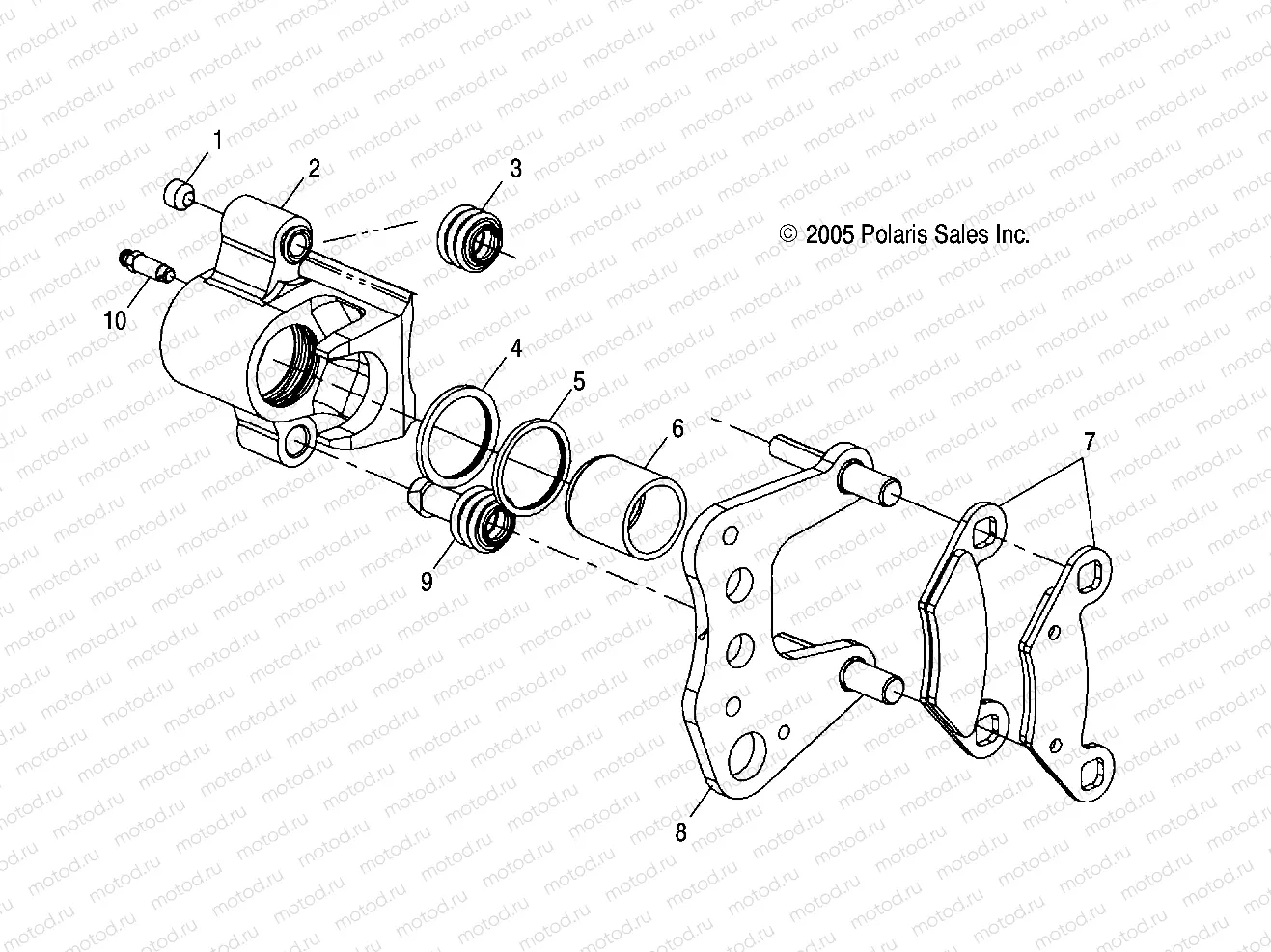 BRAKE CALIPER | BRAKE CALIPER, FRONT - A07MH50AB/AL/AQ/AX/AY/AZ/MN50AF/AN/AT/AY (4999200139920013B03)