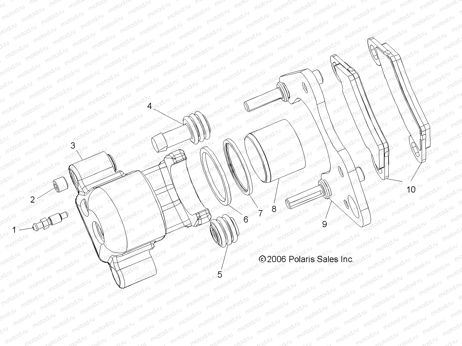 BRAKE CALIPER | BRAKE CALIPER, FRONT - R07RH68AD/AG/AH/AK/AL/AO/AP/AW (4999203249920324C05)