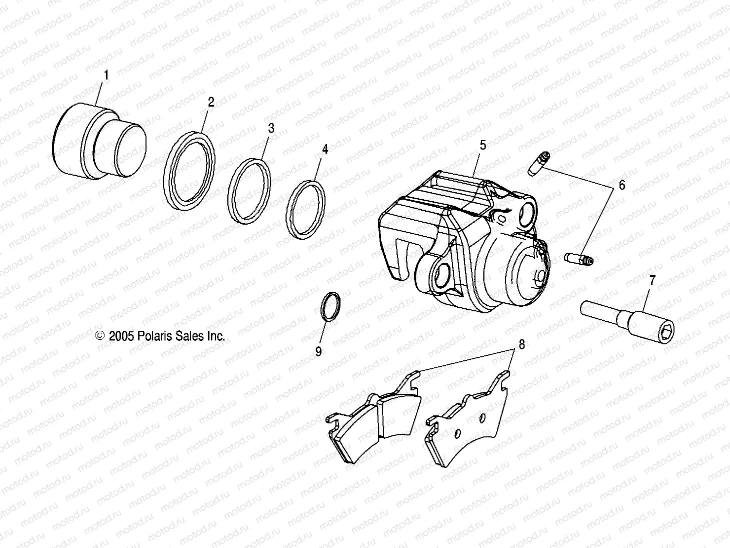 BRAKE CALIPER | BRAKE CALIPER, REAR - A06CL50AA (4999201649920164B10)