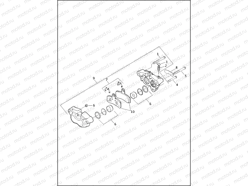 BRAKE CALIPER, FRONT