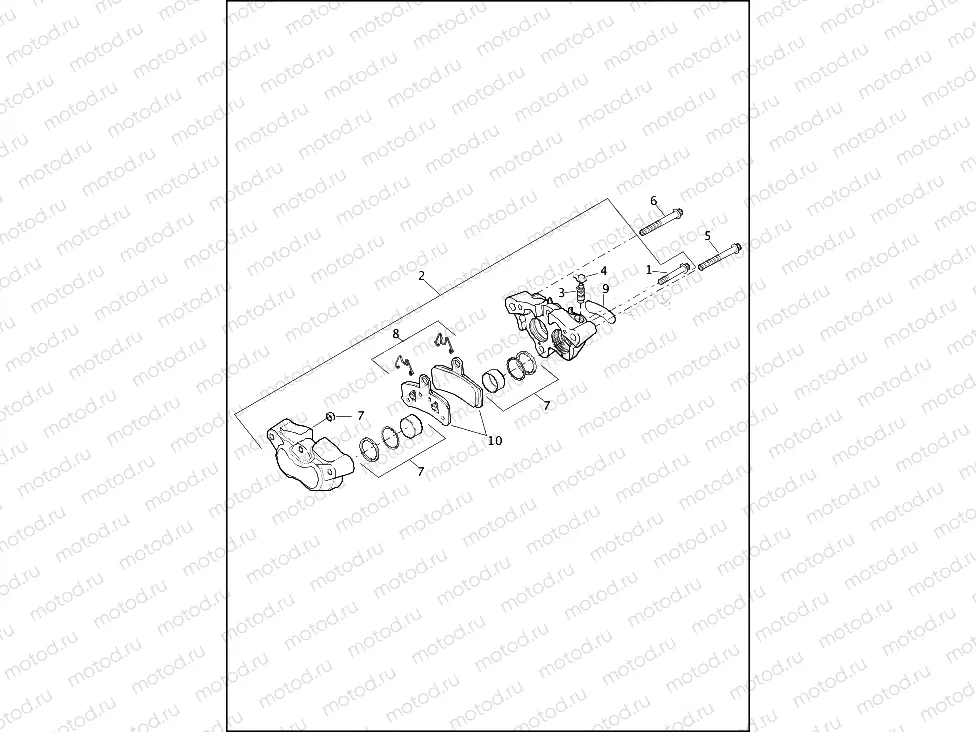 BRAKE CALIPER, FRONT