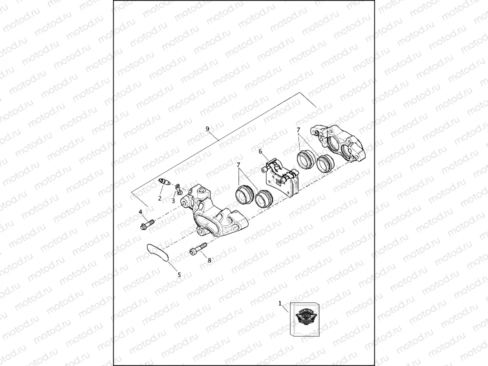 BRAKE CALIPER, FRONT