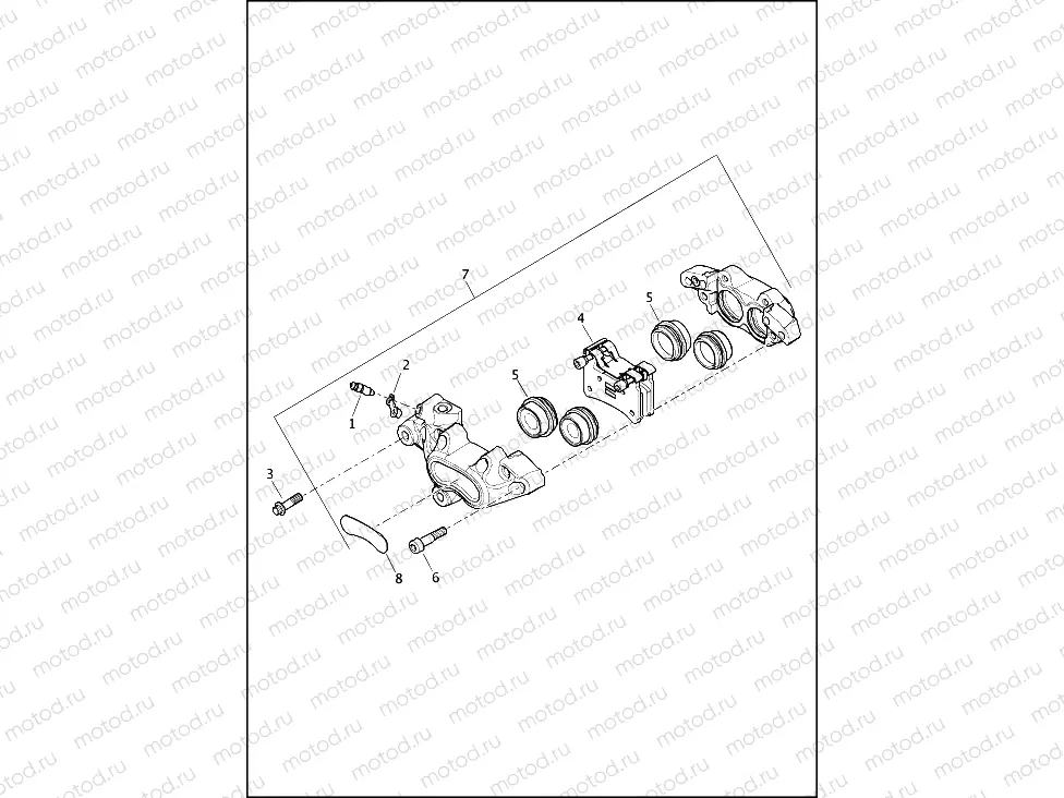 BRAKE CALIPER, FRONT