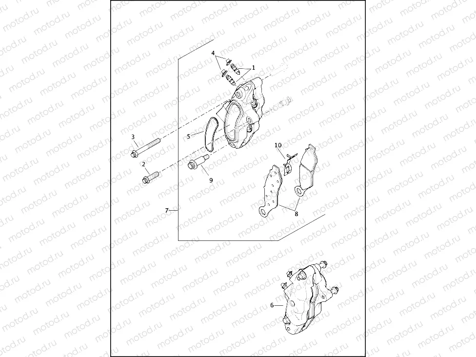 BRAKE CALIPER, FRONT