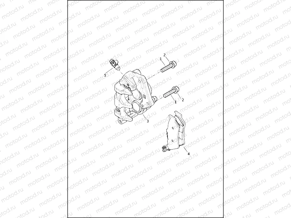 BRAKE CALIPER, FRONT