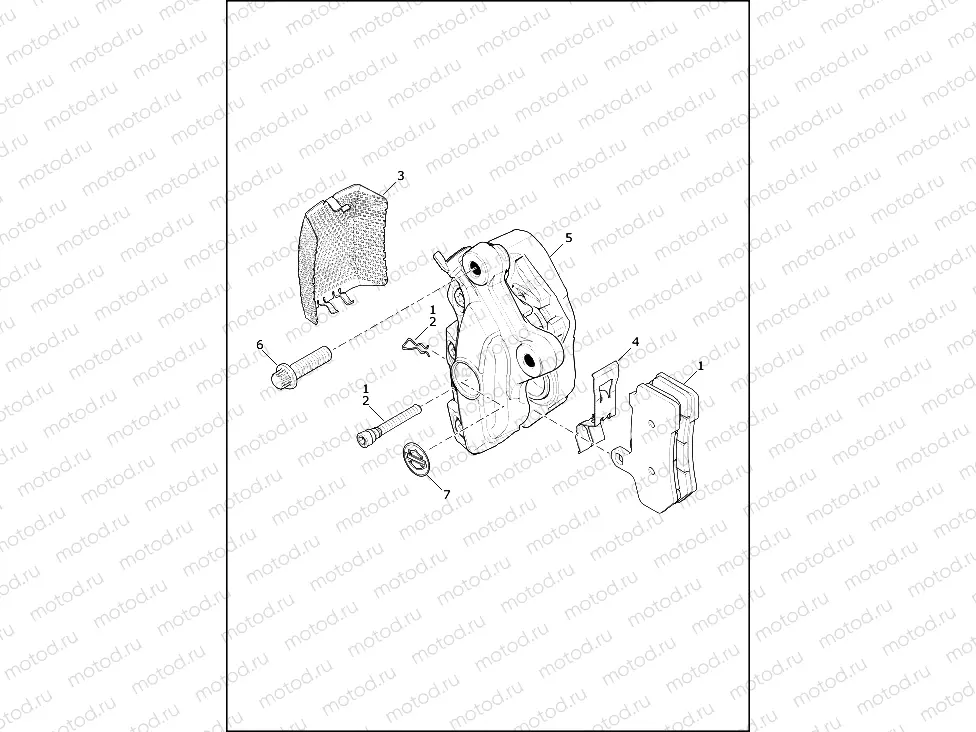 BRAKE CALIPER, FRONT