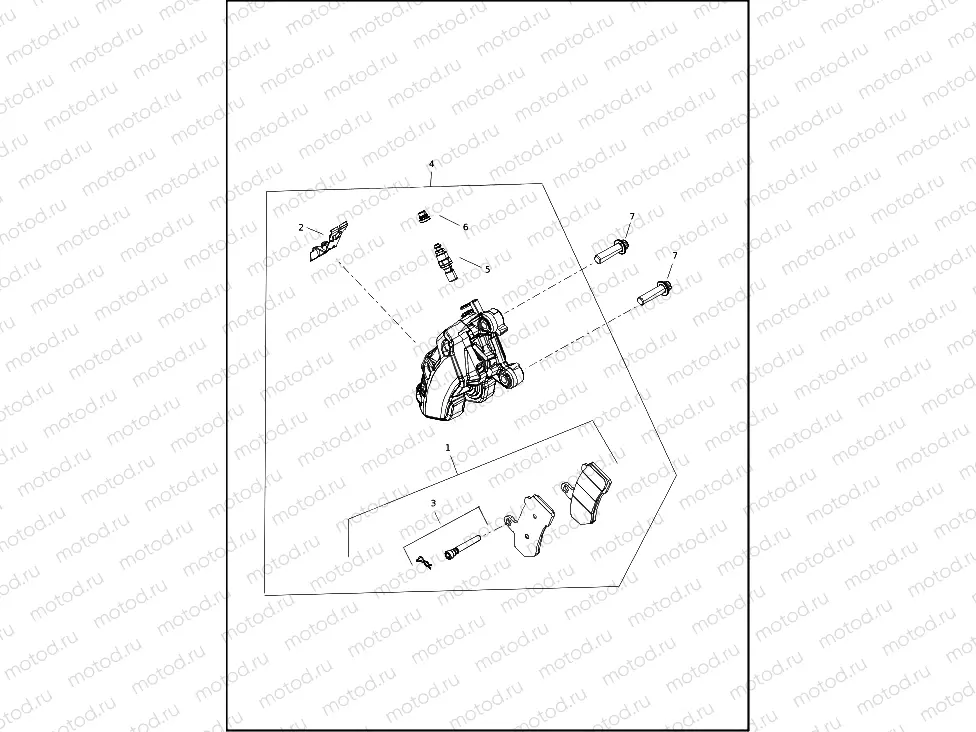 BRAKE CALIPER, FRONT