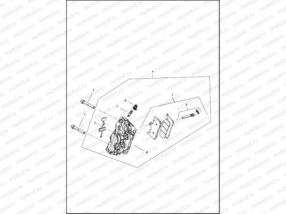 BRAKE CALIPER, FRONT