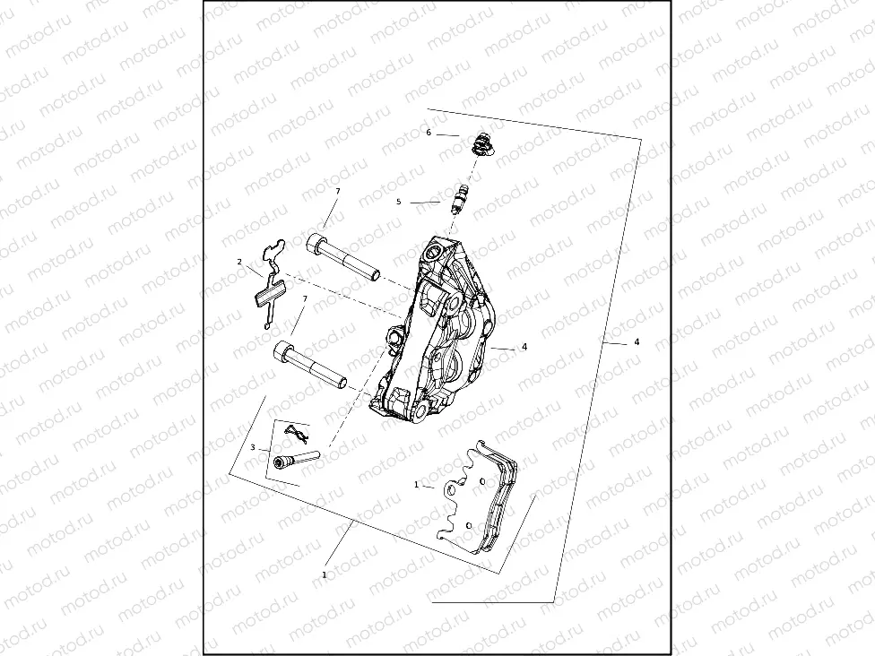 BRAKE CALIPER, FRONT