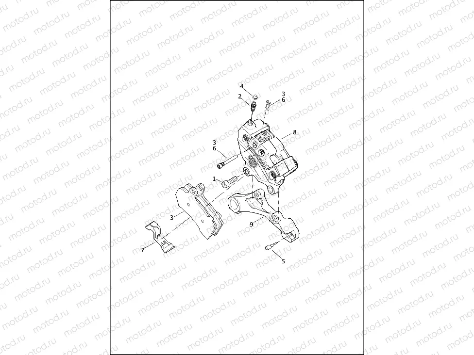 BRAKE CALIPER, REAR