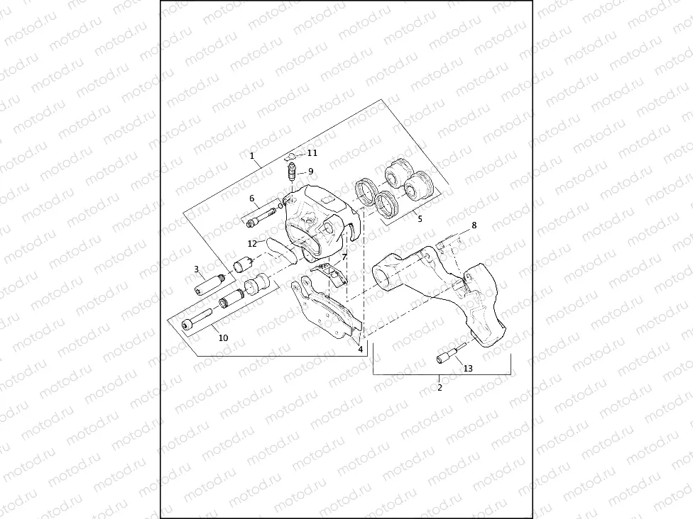 BRAKE CALIPER, REAR