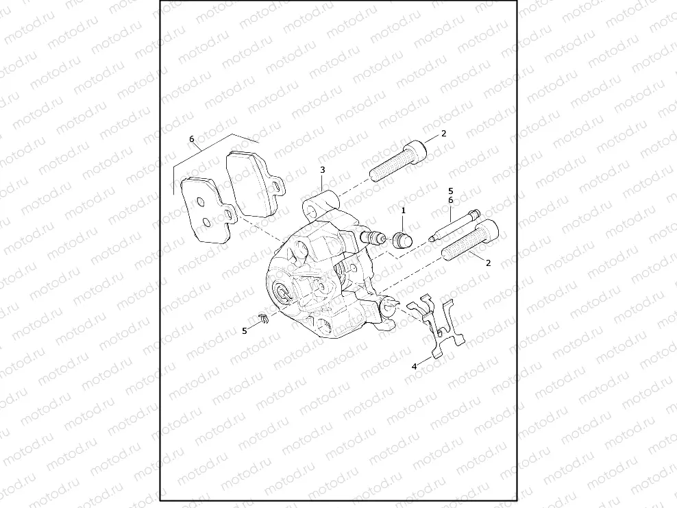 BRAKE CALIPER, REAR