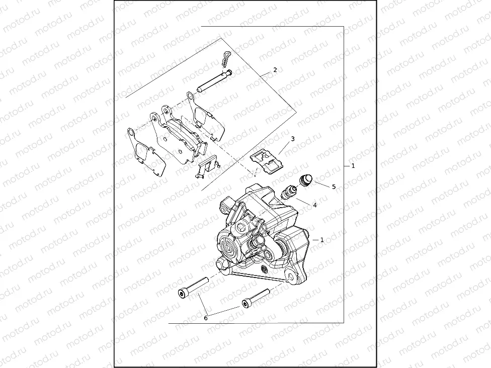 BRAKE CALIPER, REAR