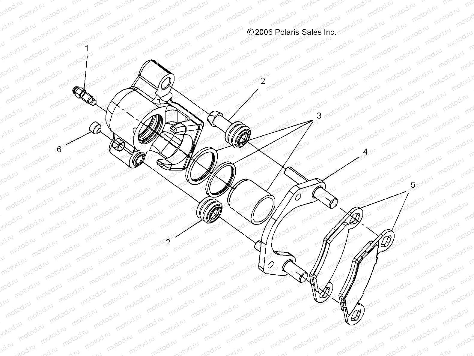 BRAKE CALIPERS | BRAKE CALIPERS, FRONT and REAR - A07LB27AA/AC/LH27AA/AB/AC/AD/AL (49ATVCALIPERPRED500)