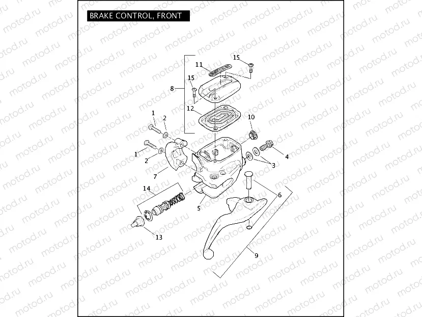BRAKE CONTROL, FRONT