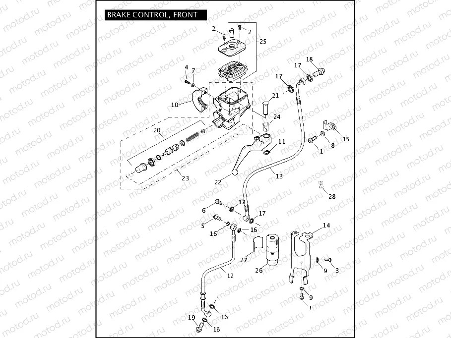 BRAKE CONTROL, FRONT