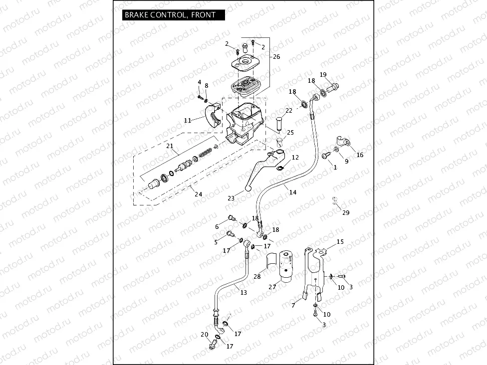 BRAKE CONTROL, FRONT