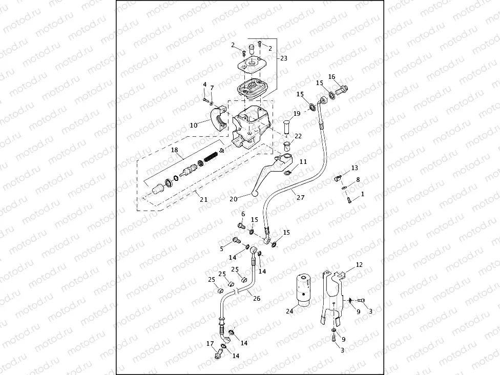 BRAKE CONTROL, FRONT