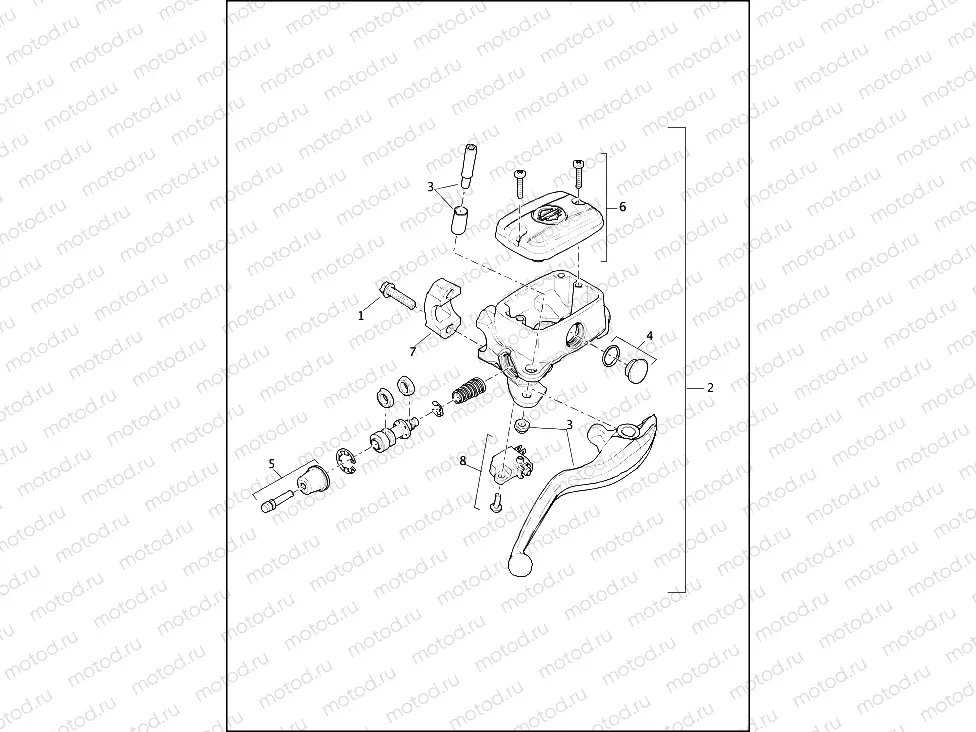 BRAKE CONTROL, FRONT - XG750A