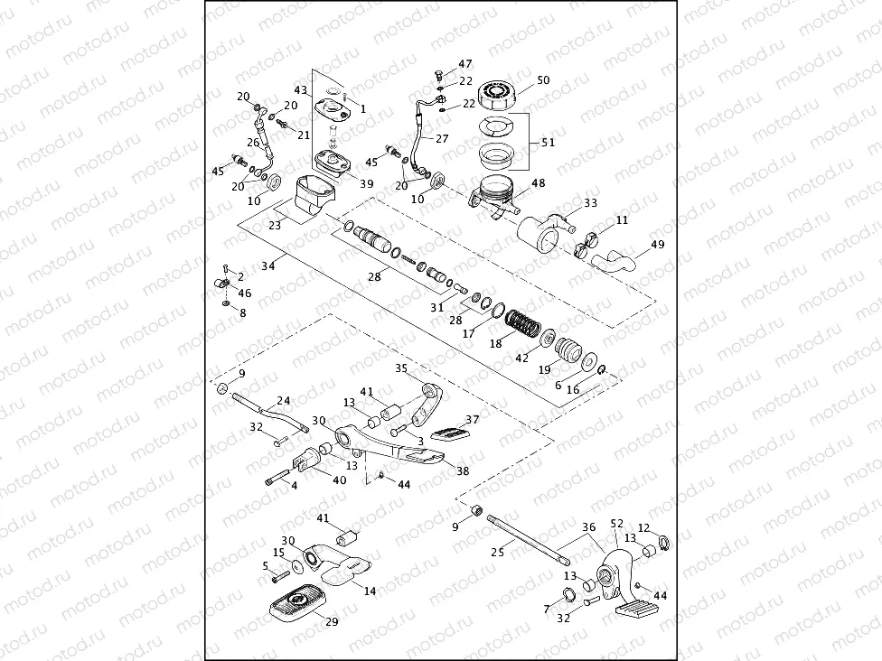 BRAKE CONTROL, REAR (1 OF 2)