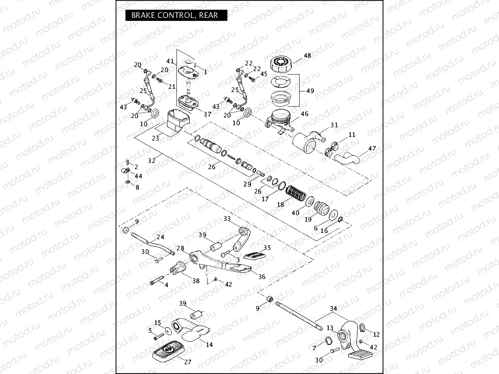 BRAKE CONTROL, REAR (2 OF 2)
