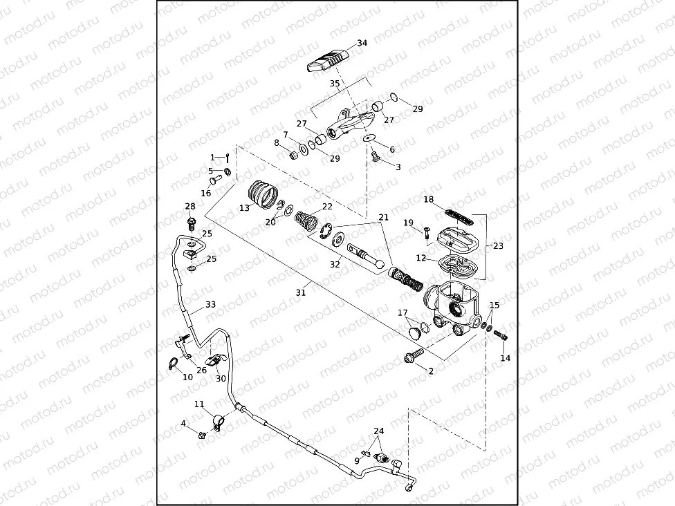 BRAKE CONTROL, REAR (2 OF 2)