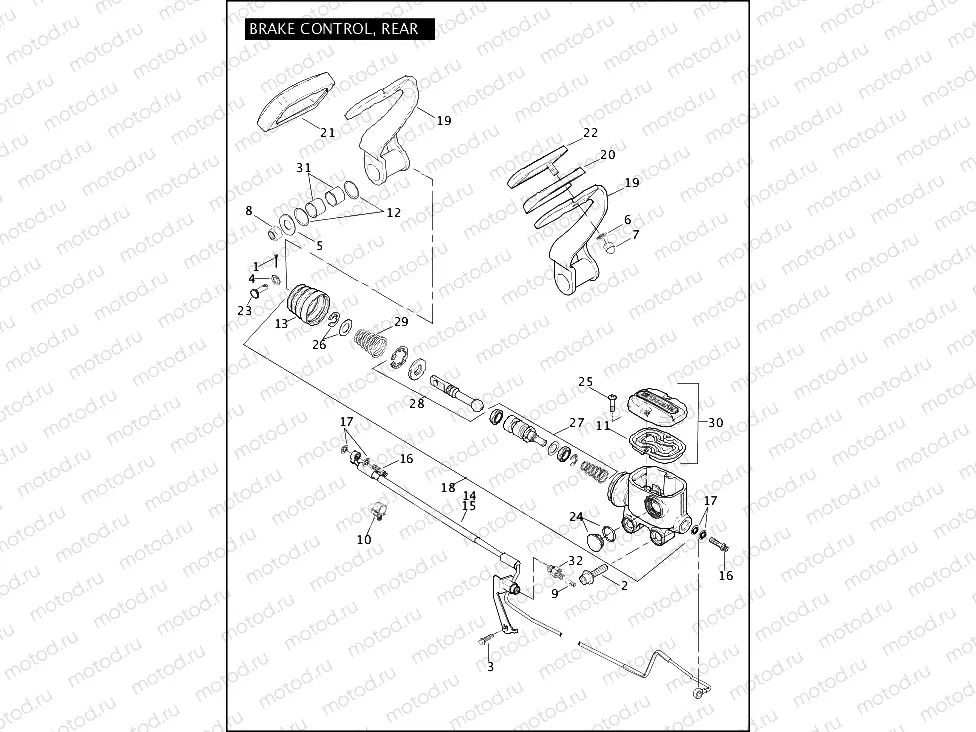 BRAKE CONTROL, REAR