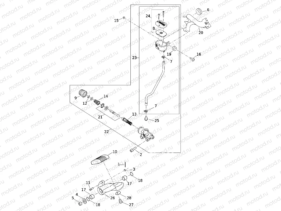 BRAKE CONTROL, REAR