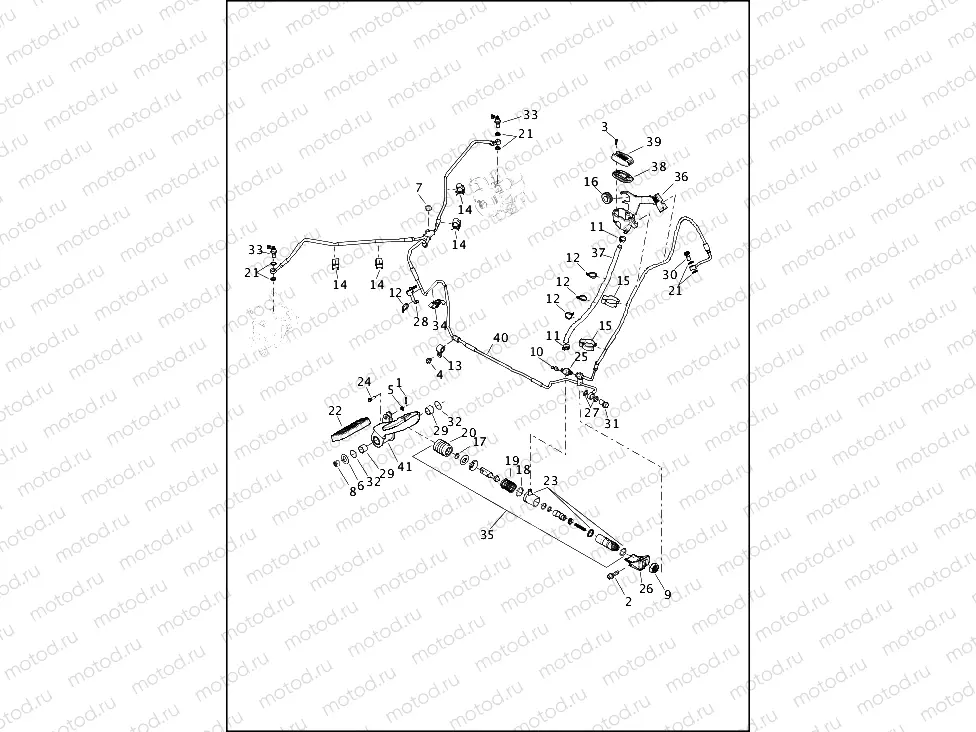 BRAKE CONTROL, REAR - FLRT