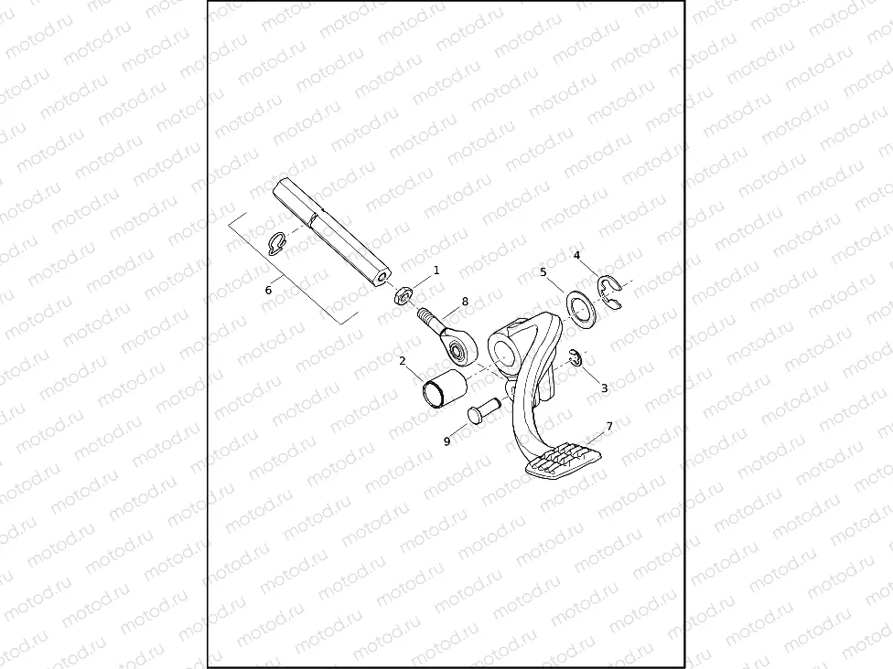 BRAKE CONTROL, REAR XG750A