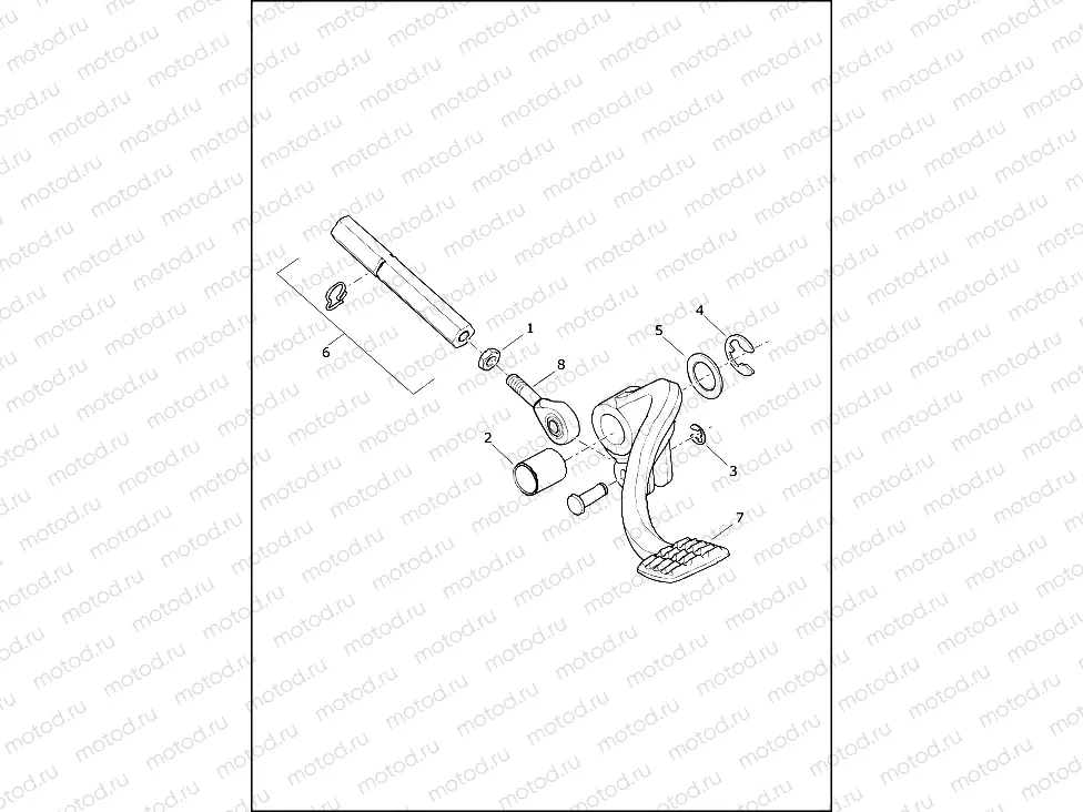 BRAKE CONTROL, REAR XG750A