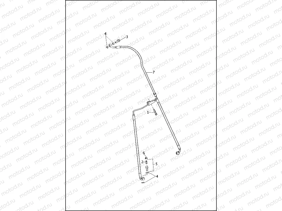 BRAKE LINE, FRONT - NON-ABS