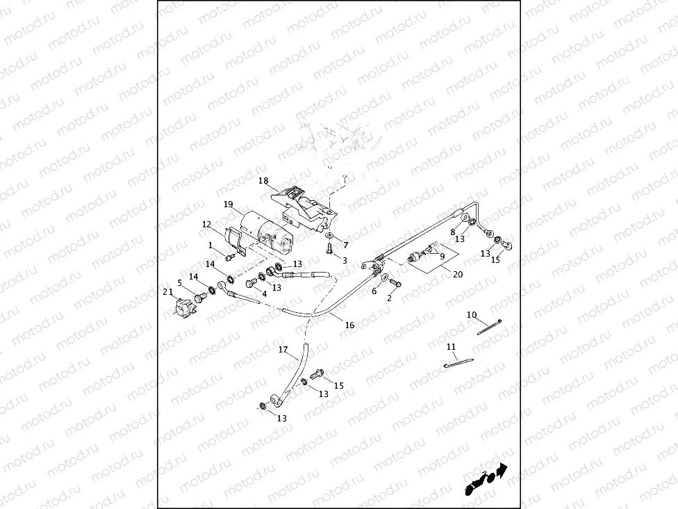 BRAKE LINE & MODULE, REAR, ABS