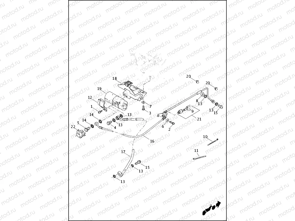 BRAKE LINE & MODULE, REAR, ABS