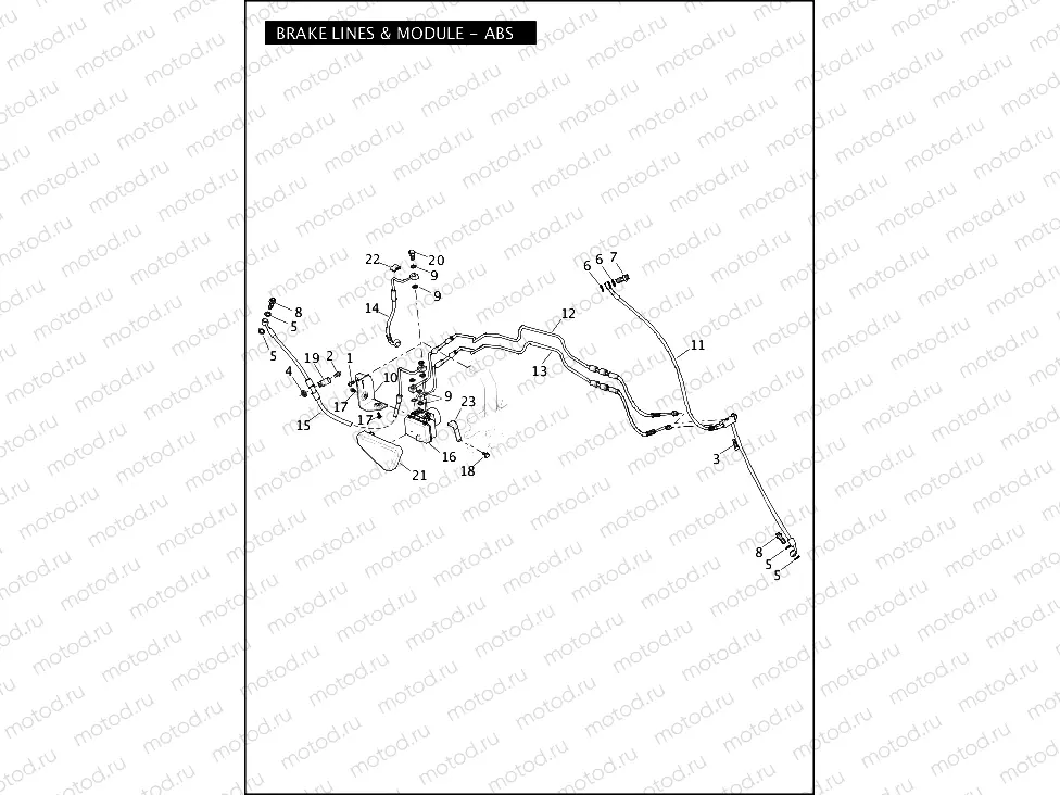 BRAKE LINES AND MODULE - ABS