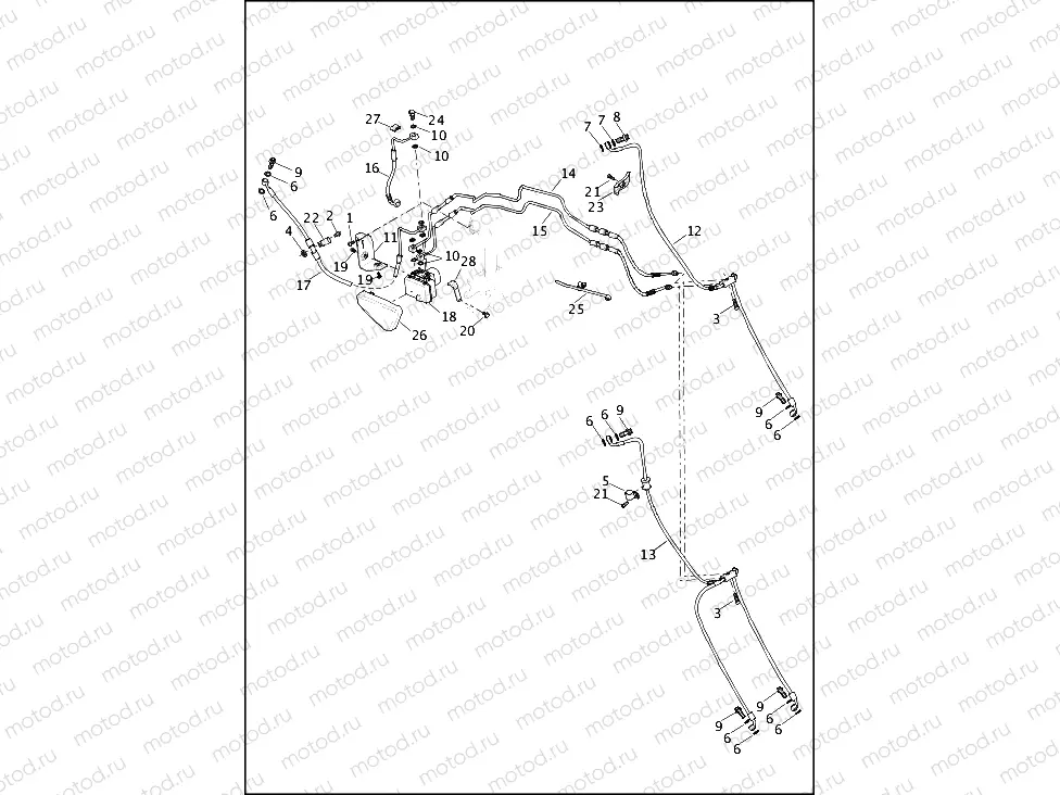 BRAKE LINES AND MODULE - ABS