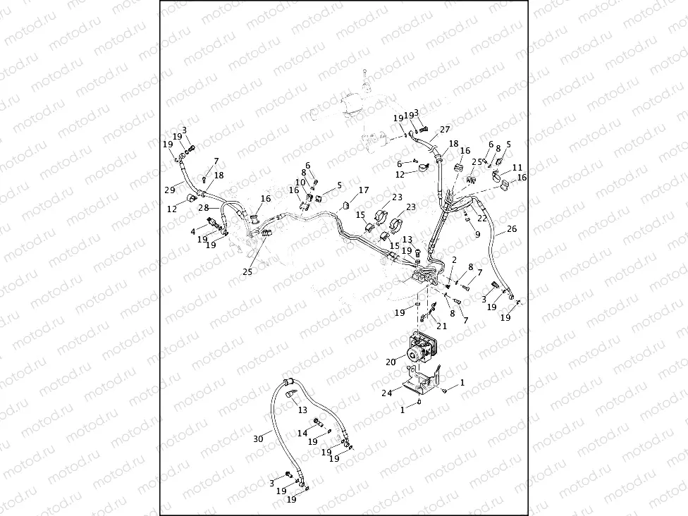 BRAKE LINES AND MODULE, ABS