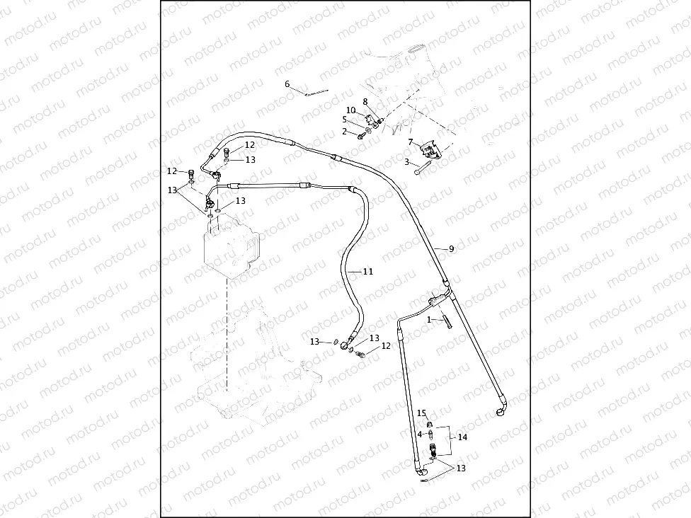 BRAKE LINES, FRONT - ABS