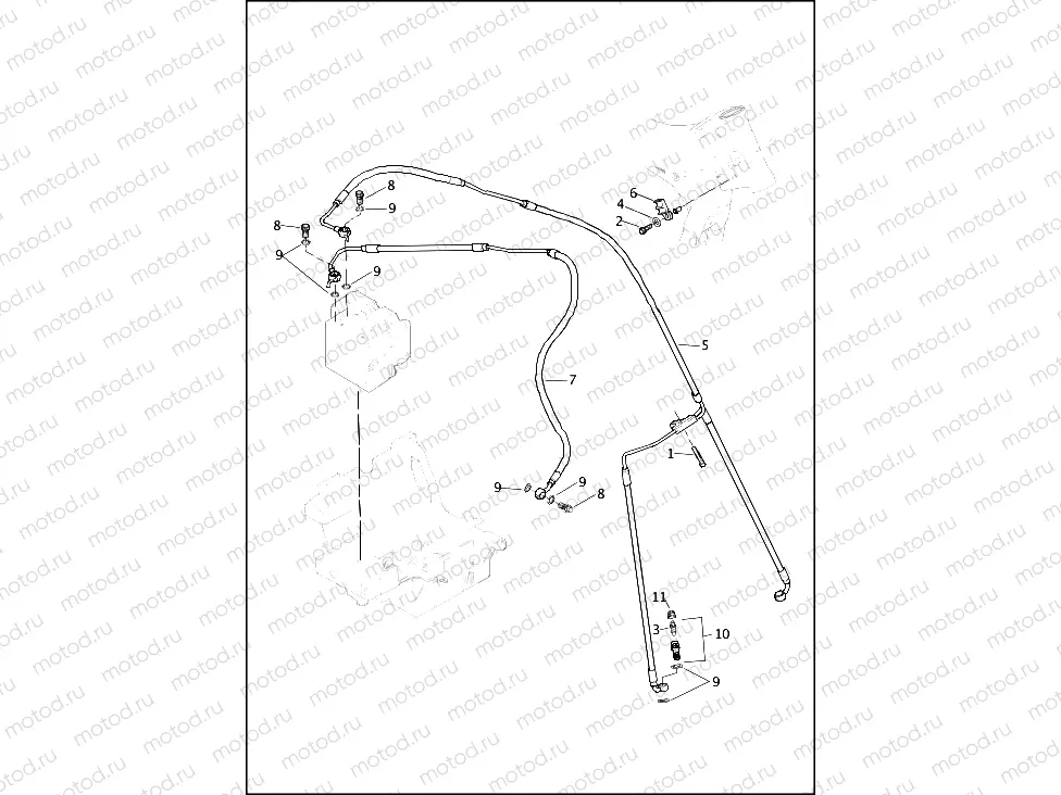 BRAKE LINES, FRONT, ABS