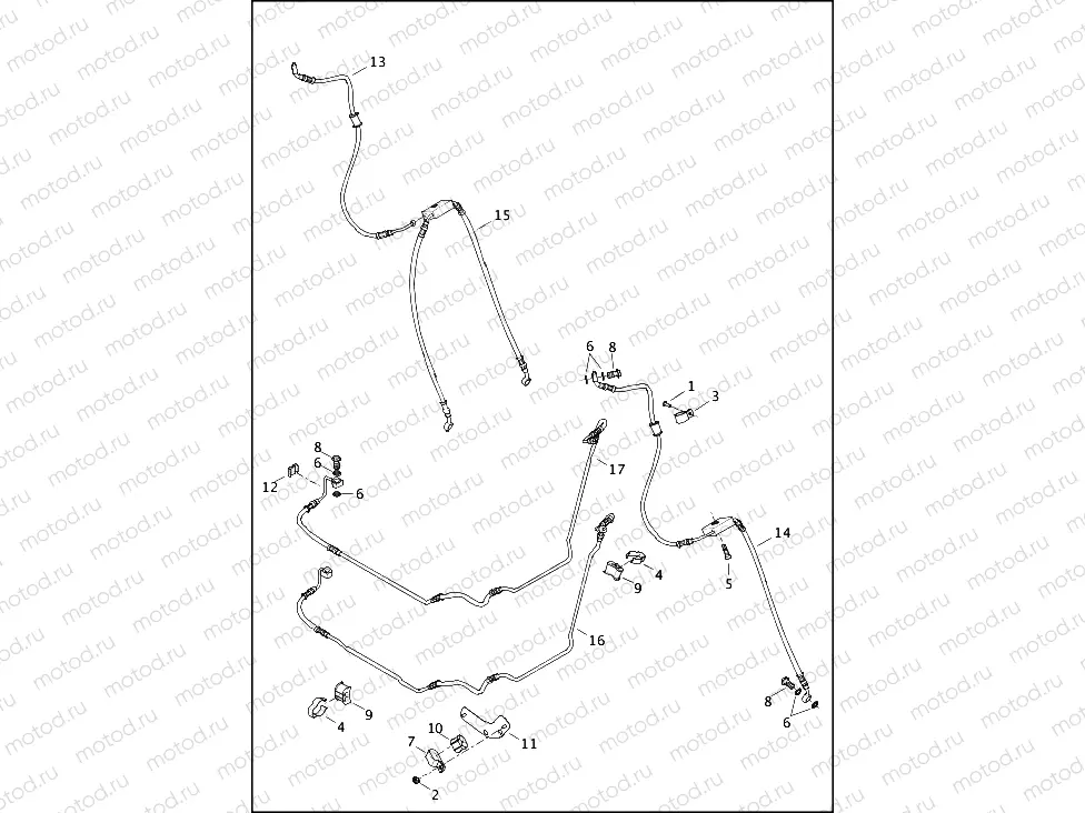 BRAKE LINES, FRONT - ABS
