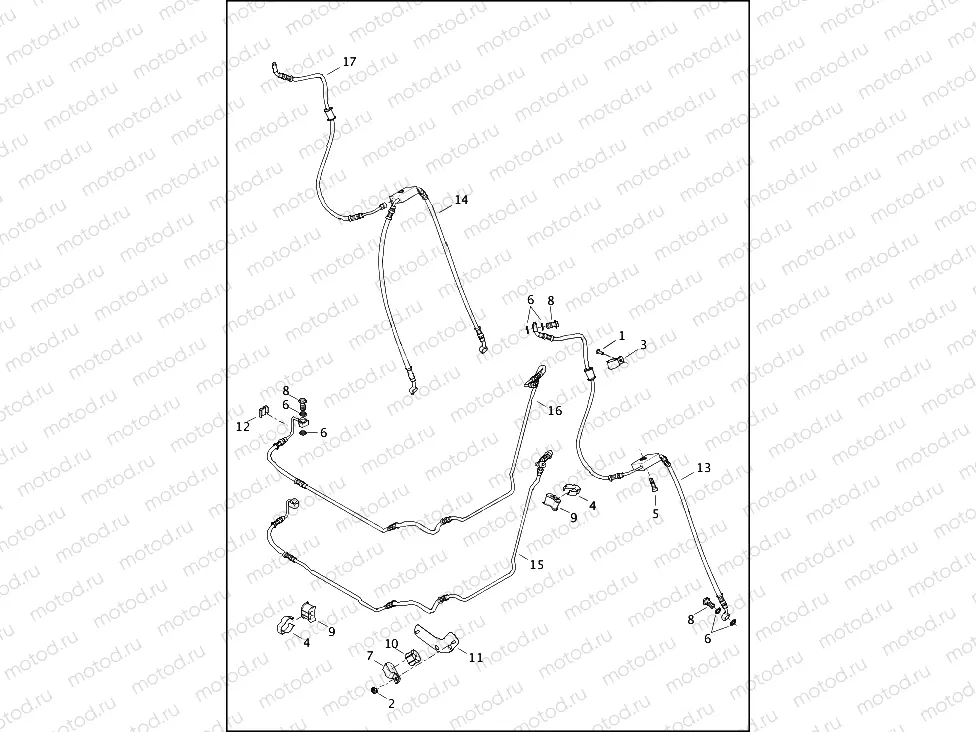 BRAKE LINES, FRONT - ABS