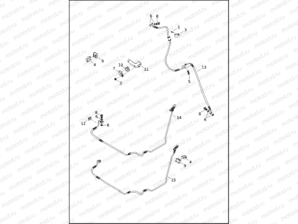 BRAKE LINES, FRONT - ABS