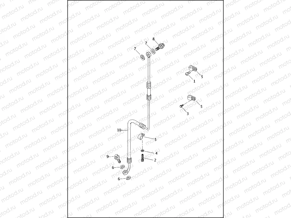 BRAKE LINES, FRONT, NON-ABS