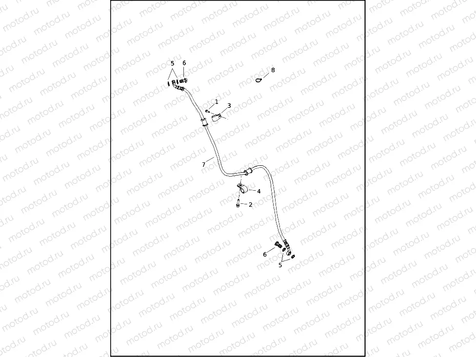 BRAKE LINES, FRONT - NON-ABS