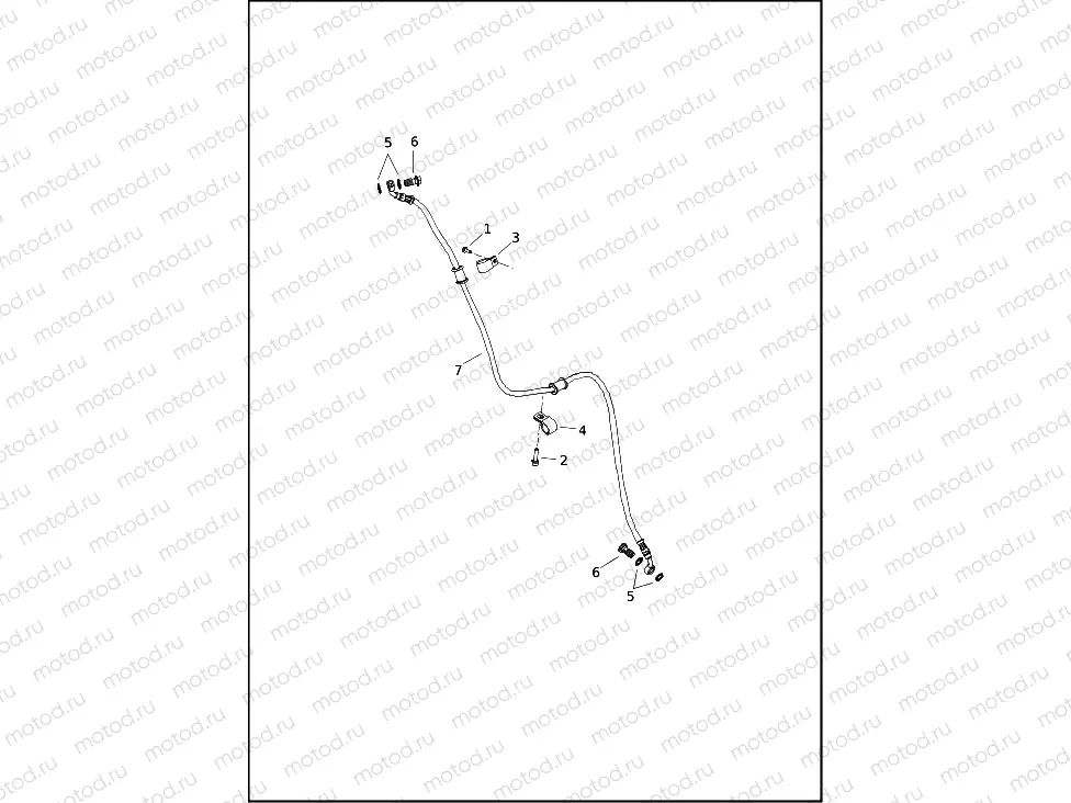 BRAKE LINES, FRONT - NON-ABS