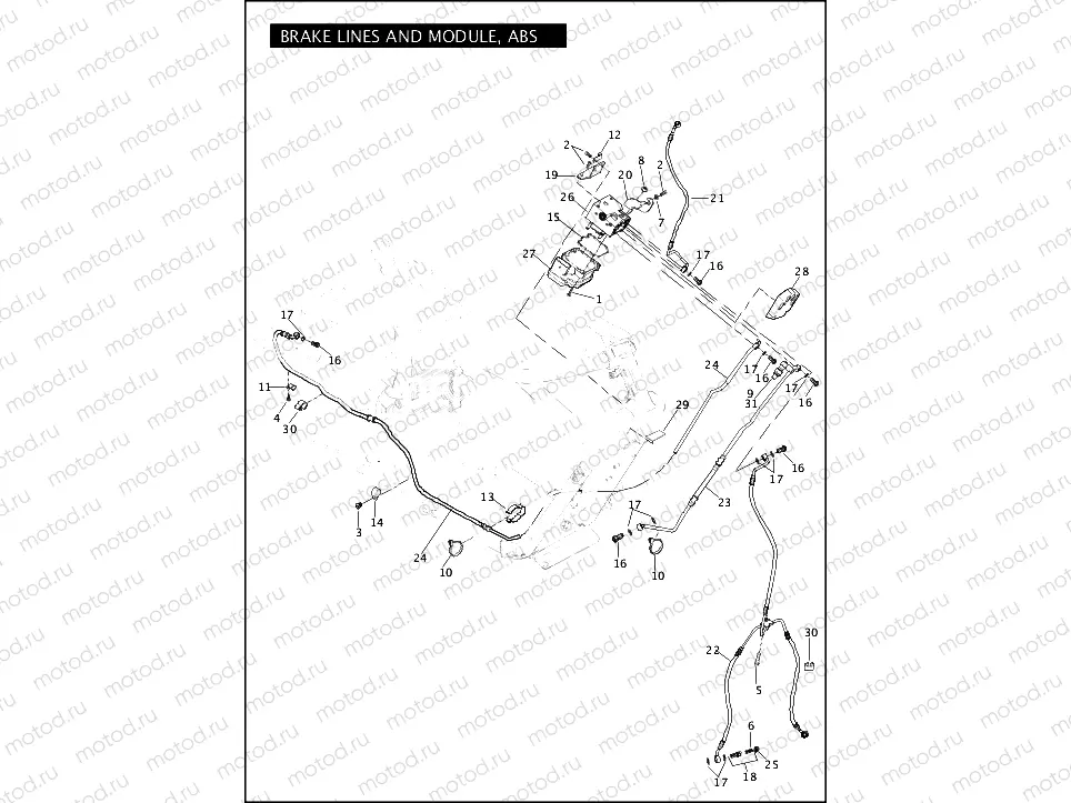 BRAKE LINES & MODULE, ABS