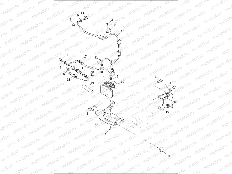 BRAKE LINES, REAR - ABS