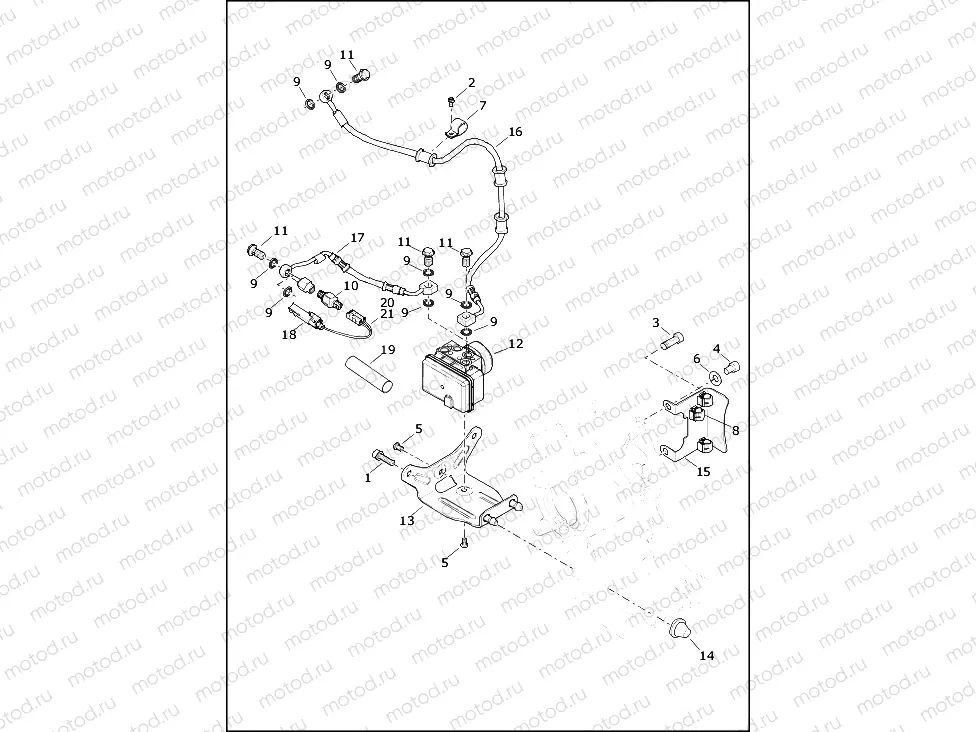BRAKE LINES, REAR - ABS