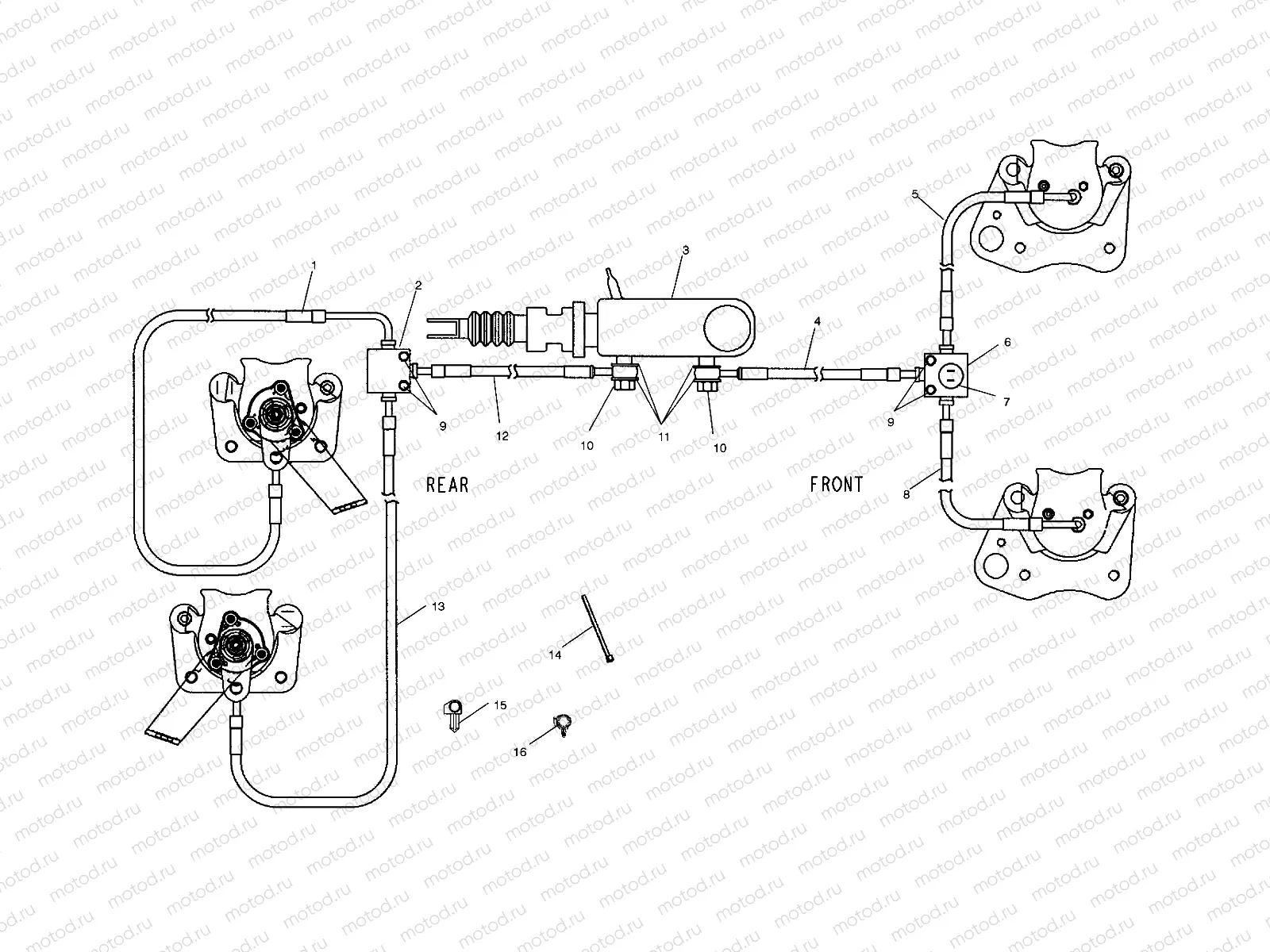 BRAKE LINES/MASTER CYLINDER - A11RB42AA/A11RD50AA/AB/A11RF50AA (4981798179C02) | BRAKE LINES/MASTER CYLINDER - A11RB42AA/A11RD50AA/AB/A11RF50AA (4981798179C02)